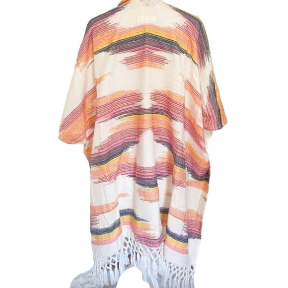 NWT Anthropologie Sunrise‎ Embroidered Kimono Woven Cotton OS $108 - Picture 8 of 14